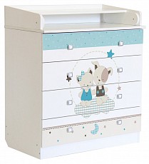 Комод пеленальный Polini Kids Simple 1580, белый. Фото №2