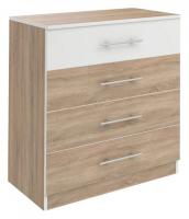 Оливия СТЛ.109.07 Комод с 4-мя ящиками Дуб сонома/Белый
