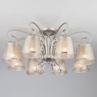 Потолочная люстра Eurosvet Liona 60065/8 серебро. Фото №1