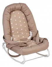 Шезлонг детский Polini kids Звезды, бежевый. Фото №2