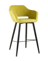 Стул барный Саймон велюр золотистый. Фото №1