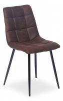 Стул  CHILLY (mod. 7094) металл,ткань наппа, 46 х 54 х 89 х 50 см, темно-коричневый/черный (Поставляется только по 4 шт). Фото №1