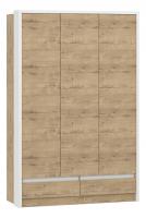 Шкаф комбинированный Virginia НМ 011.50, Белый Скандинавский/Дуб Бунратти. Фото №1