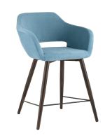 Стул полубарный Саймон велюр пыльно-голубой. Фото №1