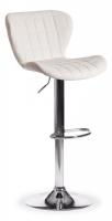 Стул барный AVIONIC (mod. KY712A) металл/экокожа, 45*53*86-107 см, белый/хром (поставляется по 2 шт). Фото №1
