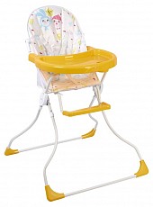 Стул для кормления Polini Kids Малышарики Солнечный день, белый. Фото №2