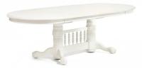 Стол овальный раскладной Oakland -SWC- (4296-SWC) ivory white. Фото №1