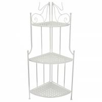 Этажерка угловая Secret De Maison 003 стальной сплав, 36х36х120см, butter white