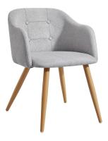 Стул DC-9505 серый/дерево. Фото №1