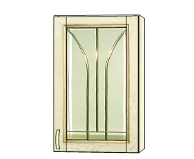 Шкаф настенный Злата ЗТ-2945/МВ (-01). Фото №2