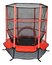 Батут AL-140 1400 мм, красный, черный. Фото №2