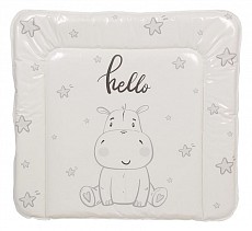 Матрас пеленальный Polini kids Бегемотик, серый. Фото №2