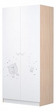 Шкаф платяной Polini kids French 1230 Teddy, белый. Фото №2