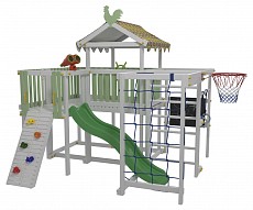 Комплекс игровой ДК3Б, бирюзовый, серый. Фото №2