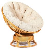 Кресло-качалка PAPASAN w 23/01 B / с подушкой / Honey (мед), ткань Старт. Фото №1