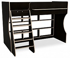 Кровать-чердак Р432-П Капризун 1, древесина коричневая светлая дуб. Фото №2