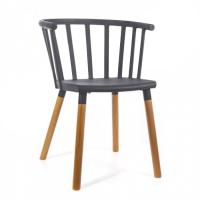 Стул Сен-Тропе черно-серый. Фото №1