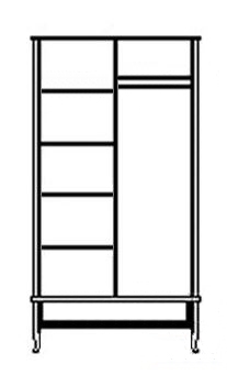 Шкаф Лаура ММ-267-01/02Б. Фото №5
