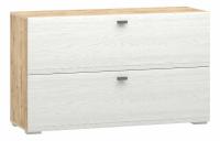 Тумба Snow wood НМ 011.87, Белое дерево, Дуб Бунратти. Фото №1