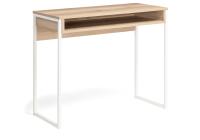 Стол, Лео Лофт дуб делано светлый / матовый белый. Фото №1