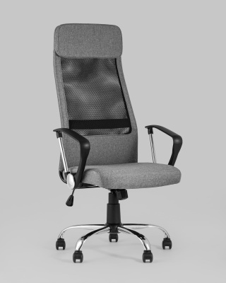 Кресло офисное TopChairs Bonus серое. Фото №3