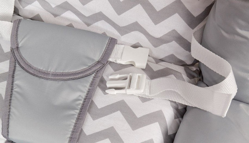 Шезлонг детский Polini kids Зигзаг, серый. Фото №5