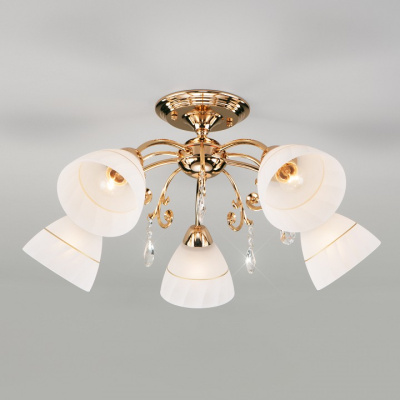 Потолочная люстра Eurosvet Camilla 30156/5 золото. Фото №2