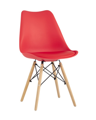 Стул Eames Soft красный. Фото