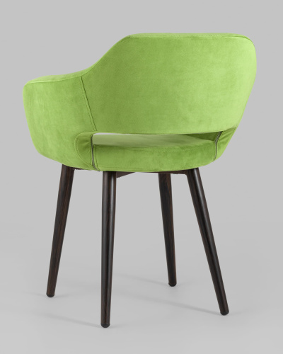 Стул с подлокотниками Саймон велюр травяной. Фото №7