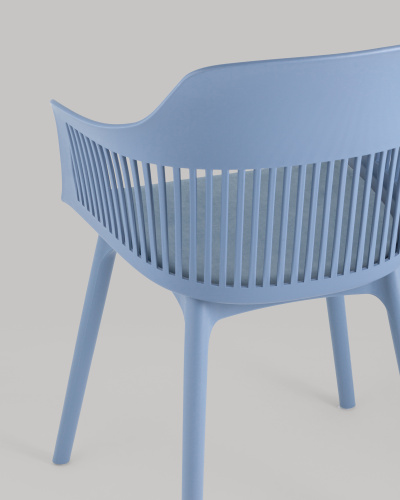 Стул Crocus с подушкой велюр голубой. Фото №9