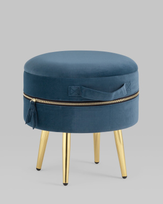 Пуф Тильда велюр сине-зеленый. Фото №3