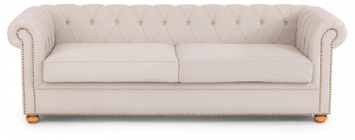 Диван-трансформер Secret De Maison Chesterfield (mod. 5137-60B) дерево береза, ткань: хлопок, 240*96*76см, бежевый / AJ808-18. Фото №1