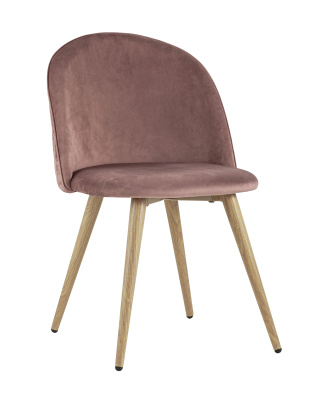 Стул Лион велюр с ромбами розовый. Фото