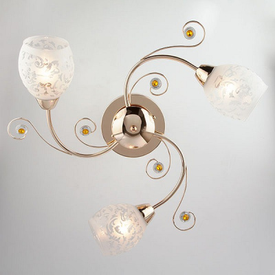 Потолочная люстра Eurosvet Roksana 9677/3 золото. Фото №2