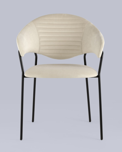 Стул Алексис велюр бежевый. Фото №5