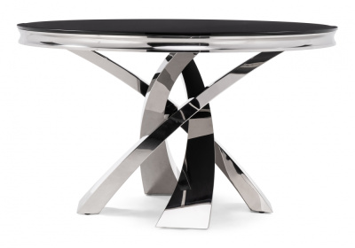 Стол стеклянный Komin 1 черный. Фото №3