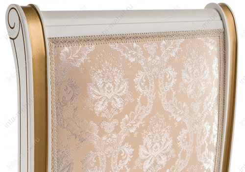 Стул деревянный Рембрандт молочный с золотой патиной. Фото №8