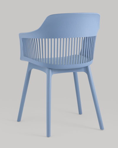 Стул Crocus с подушкой велюр голубой. Фото №8