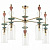 Потолочная люстра Odeon Light Bizet 4855/5C