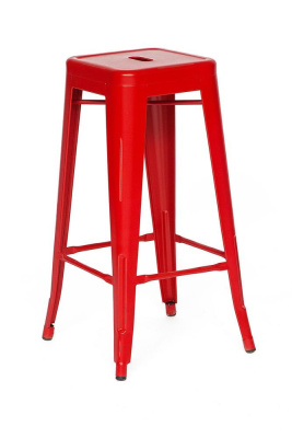 Табурет металлический Secret De Maison Loft mod. 008 Red. Фото №2