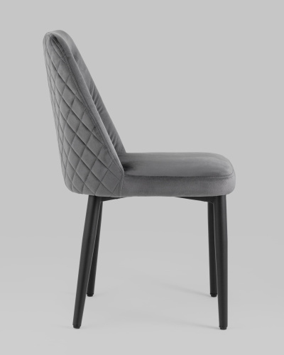 Стул Эмма велюр серый. Фото №4