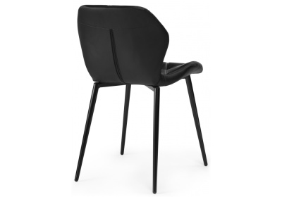 Стул Вальд экокожа черный / черный глянец. Фото №4