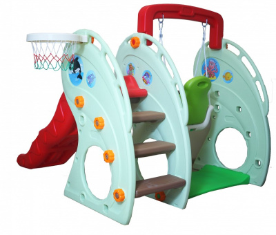 Комлекс игровой Лягушка ZK017-4, голубой, красный. Фото №5