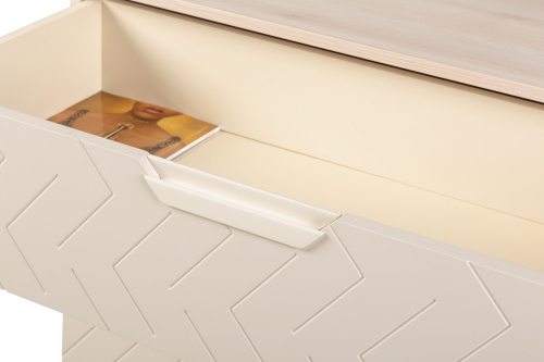 Комод с 3 ящиками Сканди Жемчужно-белый. Фото №11