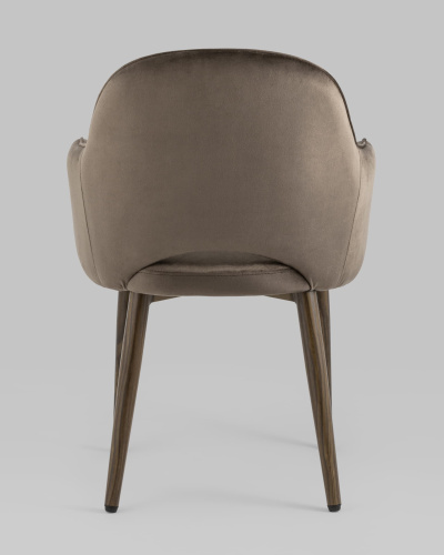 Стул Венера диамант велюр коричневый. Фото №6