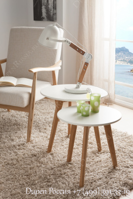 Комплект из двух столиков DUPEN CT-904 Белый. Фото №4