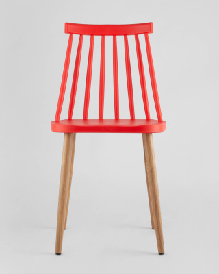 Стул Морган пластиковый красный. Фото