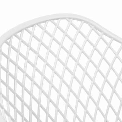 Стул DIEGO (mod. 8003) металл/пластик, 55х60х82,5 см, белый/черный (поставляется по 4 шт). Фото