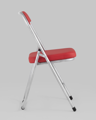 Стул складной ДЖОН металлик, красный. Фото №4