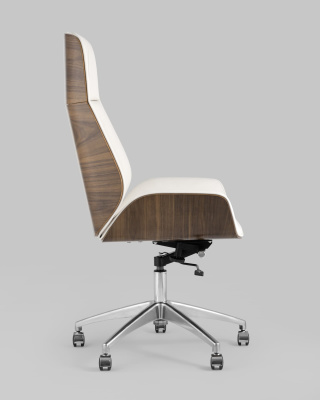 Кресло руководителя TopChairs Crown бежевое. Фото №4